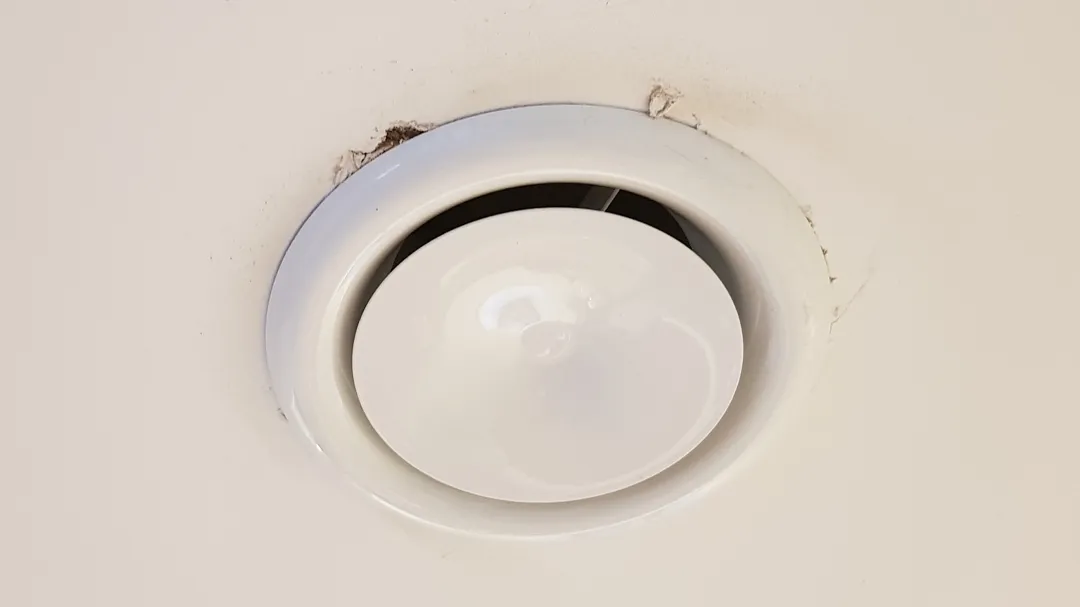 Dirty ceiling vent in the kitchen